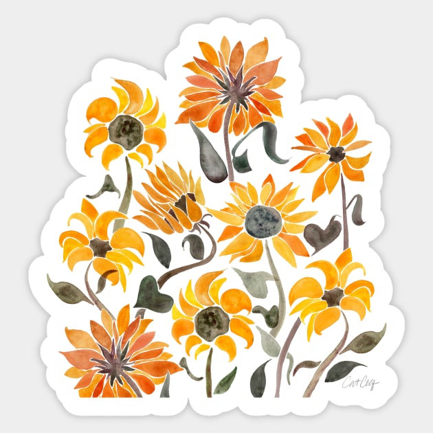 Sunflower Sticker by CatCoq